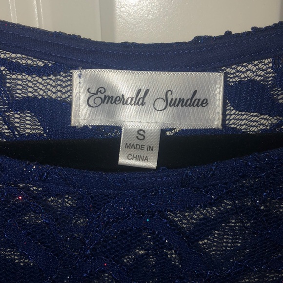 Blue Short Formal Dress - Picture 4 of 5